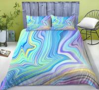 Rainbow Marble Duvet Cover Set Marble Bedding Marble Abstract Art Quilt Cover Queen Bed Set Teens Kids Adult Bedding Set