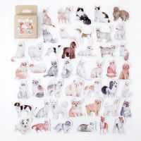 45 Pcs Cute Boxed Diy Decoration Adhesive Paper Lovely Dog Theme Stickers For Laptop Planners Scrapbook Cups Diary Stickers Labels