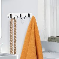 【YF】 Stainless Steel Bolts Bathroom Coat Cap 3 Hooks Modern Towel Kitchen Behind Room Door