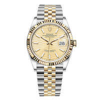 ว๊าวมาแล้ว 【จัดส่งฟรี】นาฬิกาrolexของแท้ Datejust 36 Watch Yellow Rolesor - M126233-0039 WoMens Watch นาฬิกาข้อมือผู้ชาย นาฬิกากลไกแบรนด์หรู 36 มม【มาพร้อมกับบรรจุภัณฑ์เดิม】