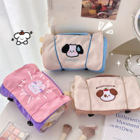 【YuekunH】 Tas Kosmetik เดินทางแบบพกพาความจุขนาดใหญ่ถุงเก็บอเนกประสงค์กระเป๋าคลัทช์เรียบๆ