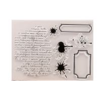 Words DIY Silicone Clear Stamp Cling Seal Scrapbook Embossing Album Decor Craft
