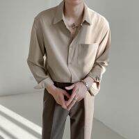 ▤∋♞ ✴️Fast Shipping✴️ Long-sleeved Shirt Men Drape Free-iron Loose Casual All-match Korean Shirts Kemeja Lelaki Lengan Panjang