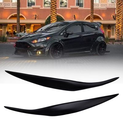 Car Front Headlight Cover Sticker head light lamp Eyebrow Eyelid Covers for Ford Fiesta MK7 2009-2012