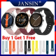 jansin ซื้อ 1 แถม 1 สาย สำหรับ Huawei Watch GT 3 42mm 46mm สายนาฬิกาข้อมือซิลิโคน สำหรับ Huawei Watch GT 3 SE นาฬิกาอัจฉริยะ สายนาฬิกา