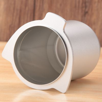 Dosing Cup 54mm, Coffee Powder Picker Aluminum Metal Coffee Accessories Binaural Hand Free for Use with 54mm