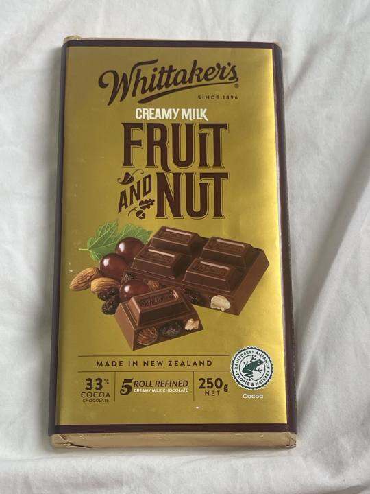 WHITTAKER'S CREAMY MILK FRUIT AND NUT 250G Lazada PH