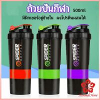 แก้ววผสมผงโปรตีน แก้วเชค แก้วชงเวย์ ขวดน้ำฟิตเนส  sports shaker cup