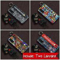 Lanyard Graffiti Phone Case For TCL 20R 5G/Bremen 5G/20AX 5G Cute Shockproof Anti-knock Wristband protective cover Soft