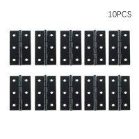 10PCS Black Iron Door Hinges Furniture Hardware Butt Hinges for Window Cabinet Drawer Dresser with Screws Home Repair Tools