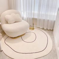 Ins Irregular Car Living Room Coffee Table Floor Mat Nordic Simple Lines Large Area Rug Bedroom Bedside Soft Decor Cars