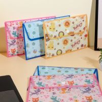 【CC】 6pcs A5 Cartoon File Folders Kawaii Animals Translucent Document Children Student Stationery Organizer