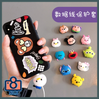 No.8 ที่ป้องกันสายชาร์จ Disney  TSUMTSUM ตัวล็อกกันสายชาร์จหัก เคเบิ้ลไบท์ ถนอมสายชาร์จ สำหรับสายแบบกลม ขนาด 3 มม.