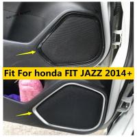 ABS Inner Door Tweeter Stereo Speaker Audio Sound Loudspeaker Cover Trim For Honda FIT JAZZ 2014 - 2019 Car Accessories Interior