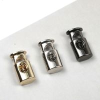 【DT】hot！ 10 Pcs Pack Cylinder Cord Lock Metal Hole Slider Fastener Stopper Toggles Draw String Toggle