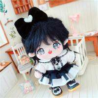 20cm Cute Doll Accessories Black JK Uniform School Dress Clothes Set Headwear Jennie Lisa Rose Jisoo Birthday Gift