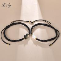 Hand-Woven Shell Black Cat Bracelet Fashion Simple Couple
