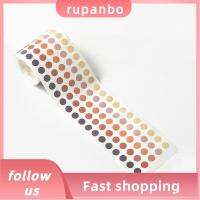 RUPANBO039392692 8mm = ครับ สติ๊กเกอร์ลายจุด หลากสี วงกลมวงกลม ป้ายลายจุด รอบการเข้ารหัส กาวในตัว ออฟฟิศสำหรับทำงาน