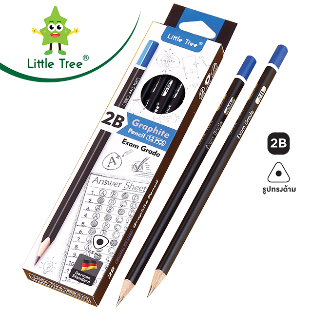 Little Tree ดินสอแรเงา 2B (PENCIL) แพ็ค 1 โหล | Lazada.co.th