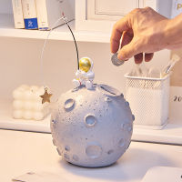 Astronaut Piggy Bank Home Decoration Accessories Modern Resin Cosmonaut Model Figurines Money Childrens Christmas Gifts