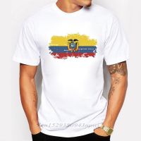 Ecuador Flag Men T Shirt Fans Nostalgia Ecuador Flag Style Fitness Tshirt Men Clothing Tees