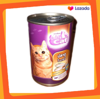 Catty Cat อาหารกระป๋องแมว รส ปลาทูในเกรวี่ 400 กรัม /CF31