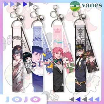 Anime Acrylic Keyring – Kujo Jotaro Kira Yoshikage Caesar Pendent Keychain  – Jojo Merch