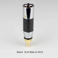 คาร์บอนไฟเบอร์อะแดปเตอร์เสียง Xlr 3pin ชาย/หญิง-Rca ตัวเมียเสียงหัวแปลงเชื่อมต่ออะแดปเตอร์รองรับ Hifi