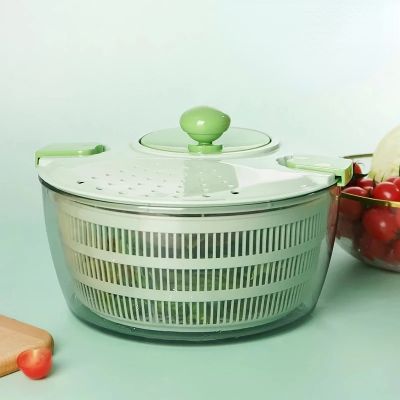 【CC】 Vegetable And Fruit Drain Basket Dehydrator Multifunctional Household Dryer Shake Plastic Spinner