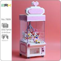 ZRK 7809 Playground Heart Clip Doll Machine Catcher Cat Doll Animal Mini Diamond Blocks Bricks Building Toy for Children no Box