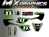 KX 85/100 TEAM Graphics Delcas Stickers For Kawasaki KX85 KX100 1998-2002 2003 2004 2005 2006 2007 2008 2009 2010 2011 2012 2013