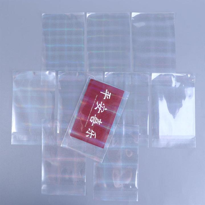 ฟิล์มโฮโลแกรมซากุระกระเป๋าเก็บบัตรตาราง10ชิ้นใส-gj56แผ่นฟิล์มกระเป๋าใส่บัตร-sampul-kartu-กระเป๋าใส่บัตร