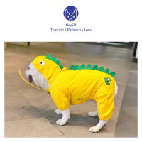 Fadou firewood dog raincoat clothes outdoor waterproof clothes pet four-legged clothes waterproof pet Bago raincoat poncho