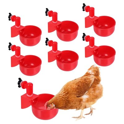 20Pcs Automatic Poultry Drinker Bowl Chicken Water Cups Duck Drinking Machine Hanging Drinking Bowls Water Dispenser