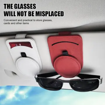 Snapklik.com : Sunglasses Holder For Car, Soft Microfiber Leather Car  Sunglass Holder Eyeglass Holder, Car Accessories For Women/Men, Ticket Card  Sunglass Clip For Car Visor Organizer Car Essentials