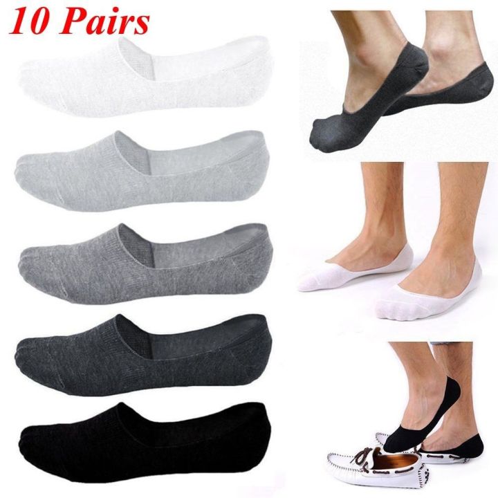 10-pairs-mens-invisible-no-show-nonslip-loafer-boat-ankle-low-cut-cotton-socks