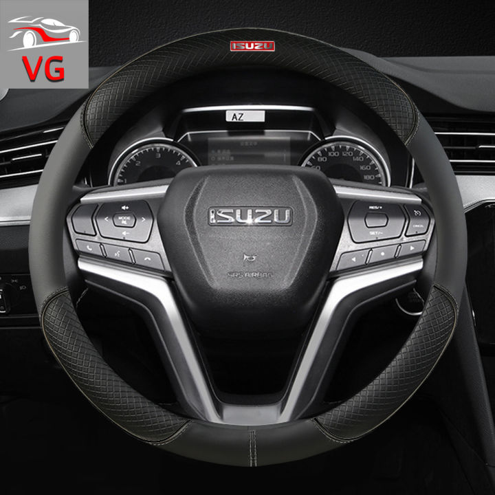 Car Leather Steering Wheel Cover For Isuzu MUX TFR DMAX MU MU7 Car