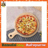 Wooden pizza board ไม้รองพิซซ่า ขนาด 35x24 cm เขียงรองพิซซ่า จานรองพิซว่า บอร์ดไม้พิซซ่า แผ่นบอร์ดไม้สำหรับตัดพิซซ่า ถาดไม้รองอาหาร รองขนมปัง