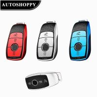 wenminr Leather TPU Car Remote Key Cover Case Shell For Mercedes Benz A C E S G GLS CLA Class W213 W177 W205 W222 X167 W176 Accessories