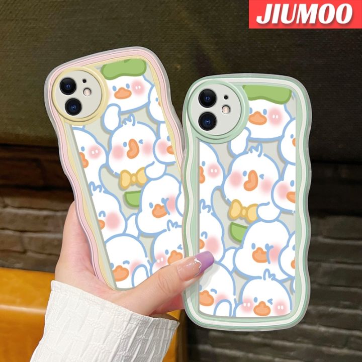 jiumoo-เคสปลอกสำหรับ-samsung-galaxy-a52s-5g-a52-4g-a52-5g-ลายการ์ตูนน่ารักรูปครีมเป็ดคลื่นดีไซน์ใหม่แฟชั่นเคสโทรศัพท์แบบใสซิลิโคนนิ่มป้องกันเคสโปร่งใสกันกระแทกเลนส์กล้องถ่ายรูปสร้างสรรค์