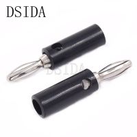 [Best A]✩✫✬ 10PCS 4MM male plug 4mm Banana Plug Connector Jack Screw-type Banana Head black ✬✫✩