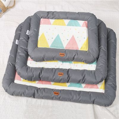 [pets baby] Breathable Anti-SlipPet DogBed สำหรับ DogsCatSilk Mat Nest Kennel ที่นอนเบาะ PadPet Supply