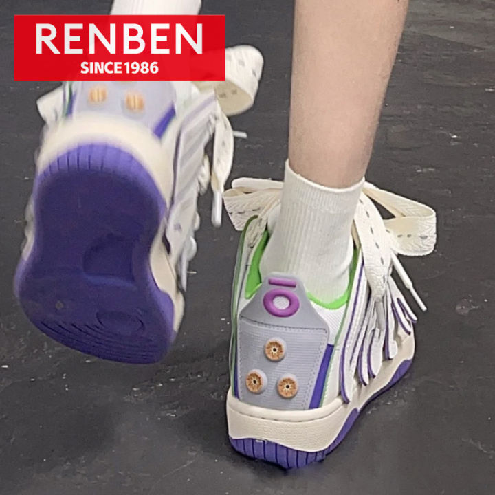renben-รองเท้ารองเท้าขนมปังแผ่นฐานหนาสำหรับผู้หญิงดีไซน์เฉพาะสำหรับผู้ชาย