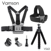 【Booming】 Levonsity Vamson อุปกรณ์เสริมสำหรับ Gopro ฮีโร่6 5 4 3 + ปลาหมึกขาตั้งกล้อง Monopod หน้าอกหัวหน้าสายภูเขาสำหรับยี่4พัน SJ4000 VS63