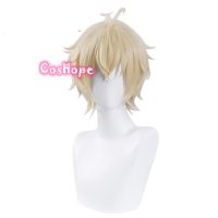 Mikaela Hyakuya Cosplay Seraph Of The End Cosplay Short Light Blond Wig Cosplay Anime Cosplay Wigs Heat Resistant Synthetic Wigs