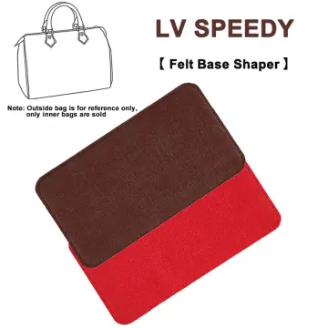 Base Shaper for LV Neverfull, Vegan Leather Bag Liner (MM, Red
