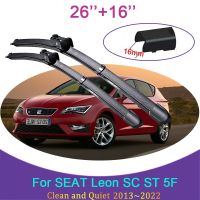 for SEAT Leon SC ST 5F 2013 2021 2014 2015 Frameless Rubber Wiper Snow Scraping Front Windshield Brushes Car Accessories Sticker