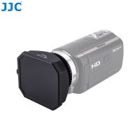 JJC 46mm Camcorder DV Screw Hood Video Camera Lens Hood With Lens Cap Keeper for Canon Sony Panasonic JVC Printing Stamping