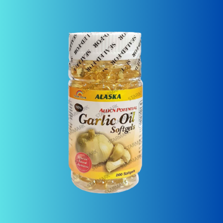 Alaska Garlic Oil 1500mg 200 Soft gel Softgel Capsules Benefits Of Garlic Oil For Skin And
