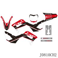 For HONDA CRF 125F CRF125F 2019 2020 2021 2022 Full Graphics Decals Stickers Motorcycle Background Custom